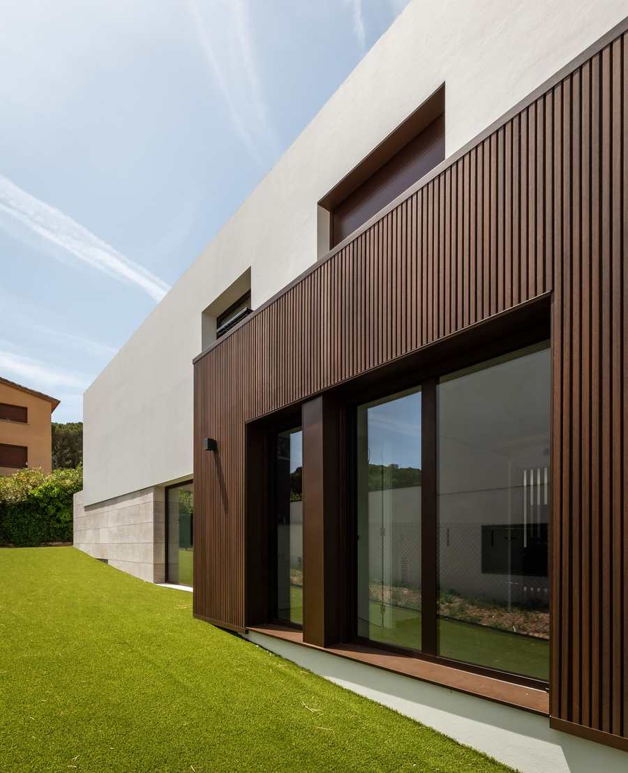 Warm Wood Facade — Exterior Wall Cladding