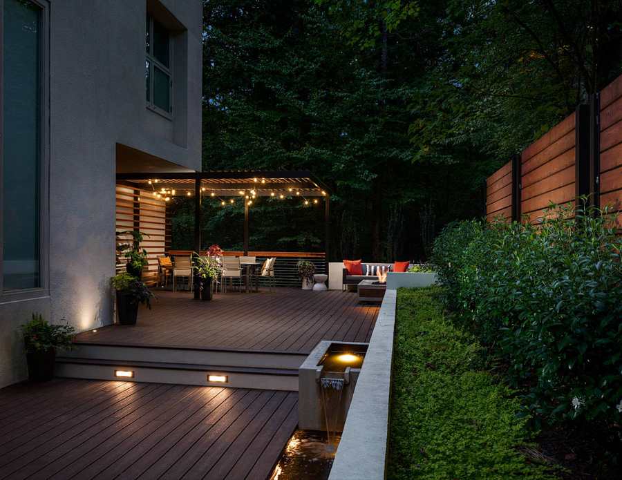 Evening Garden Terrace — Premium Decking