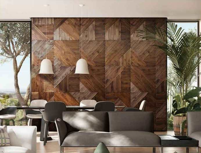 Open Plan Living — Wooden Puzzle Panels